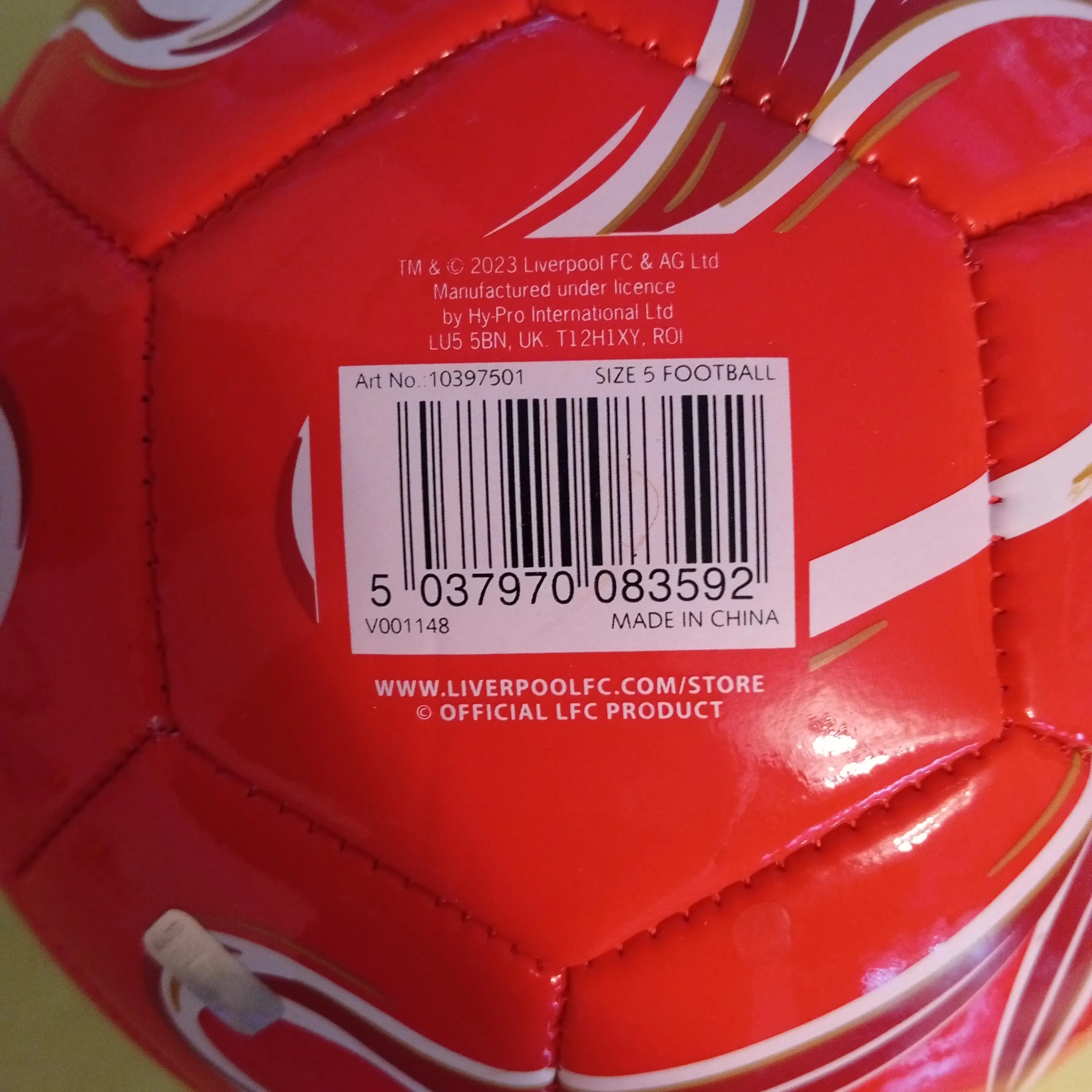 Mohamed Salah Signed Autographed Liverpool Ball With COA