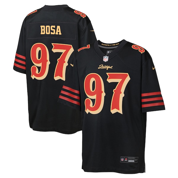 Nick Bosa San Francisco 49ers Nike Youth 2025 Rivalries Collection Game Jersey - Black
