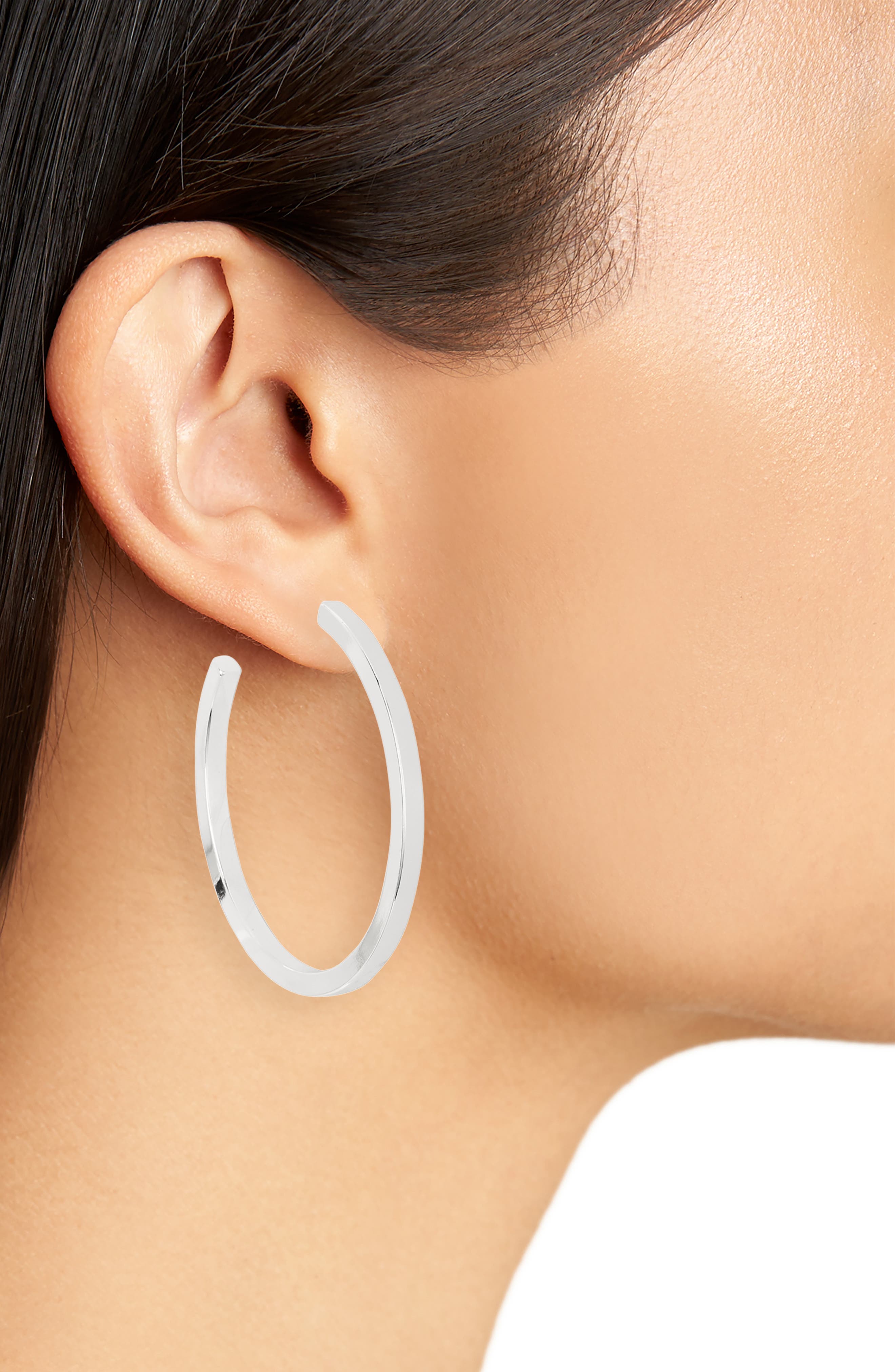 NORDSTROM RACK Demi Fine Square Edge Hoop Earrings