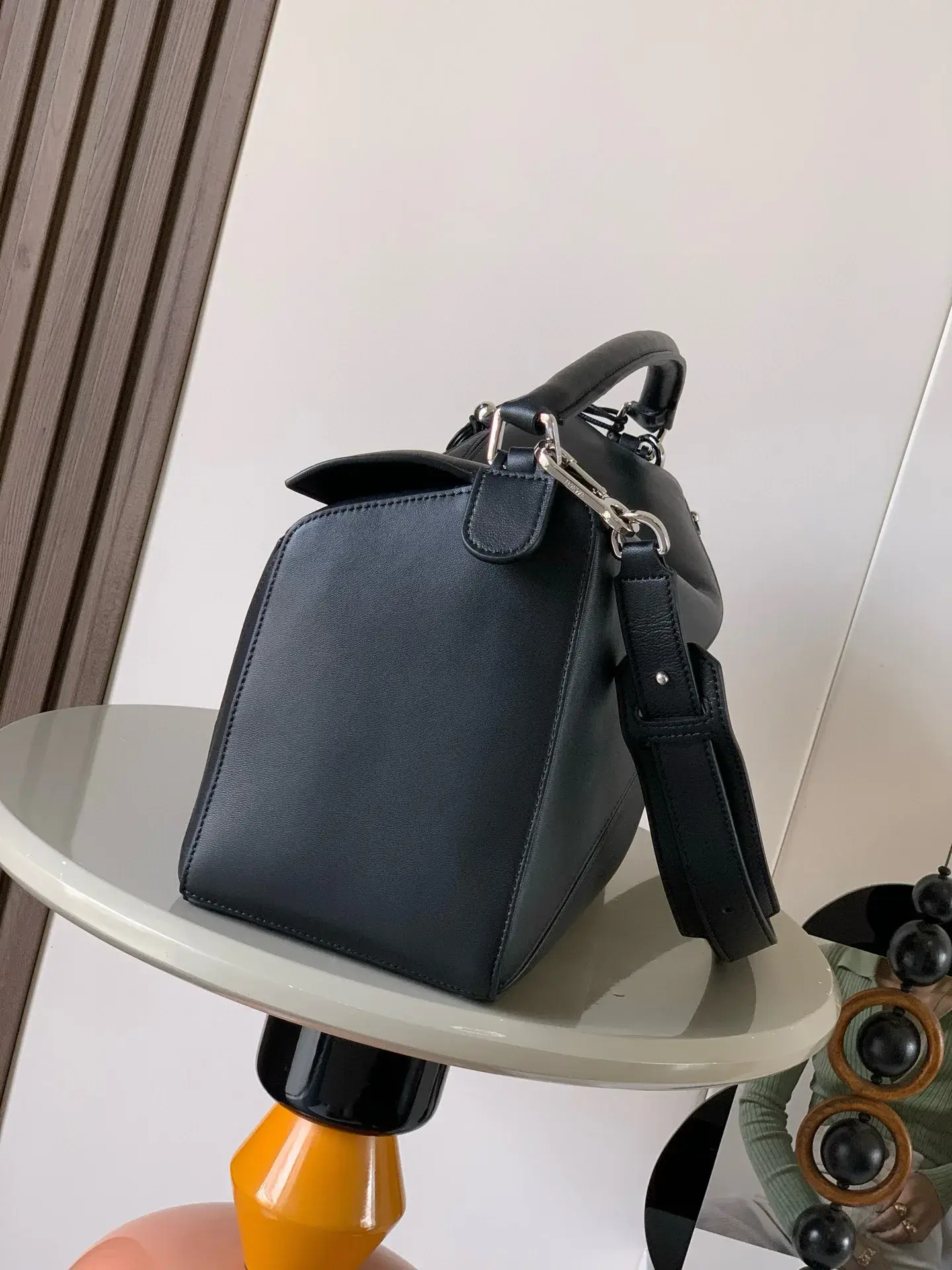 Loewe Puzzle Black Lambskin Crossbody Bag product photo from LabelPicks