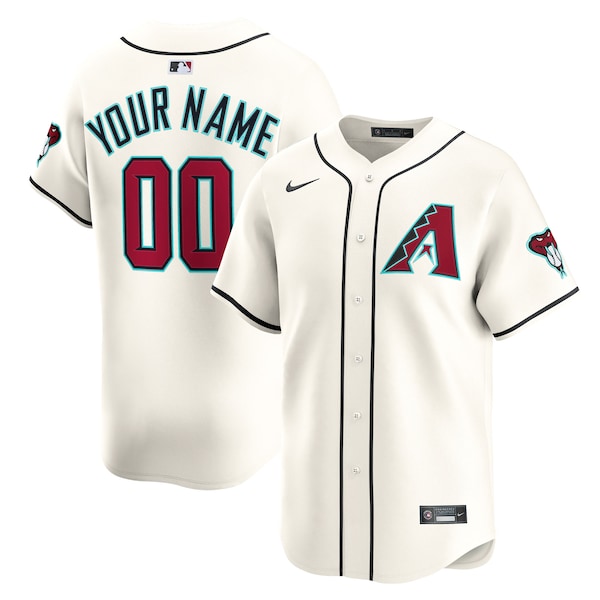 Arizona Diamondbacks Nike Home Limited Custom Jersey - Cream