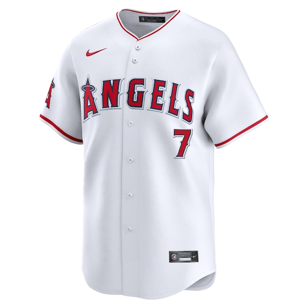Jo Adell Los Angeles Angels Nike Home Limited Player Jersey - White