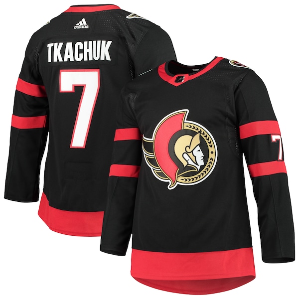 Brady Tkachuk Ottawa Senators adidas Home Primegreen Authentic Player Jersey - Black