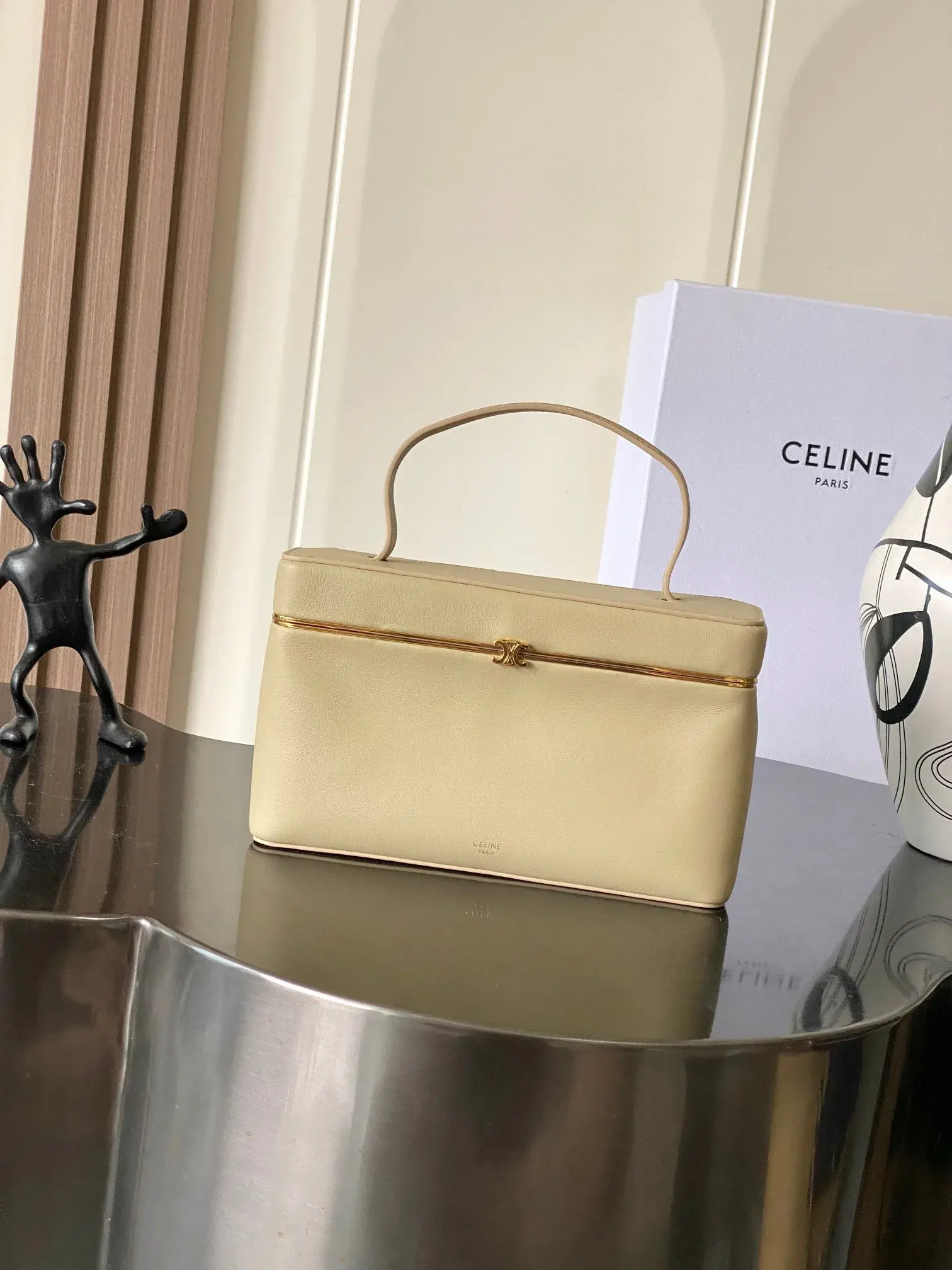Celine Beige Triomphe Top Handle Bag product photo from LabelPicks