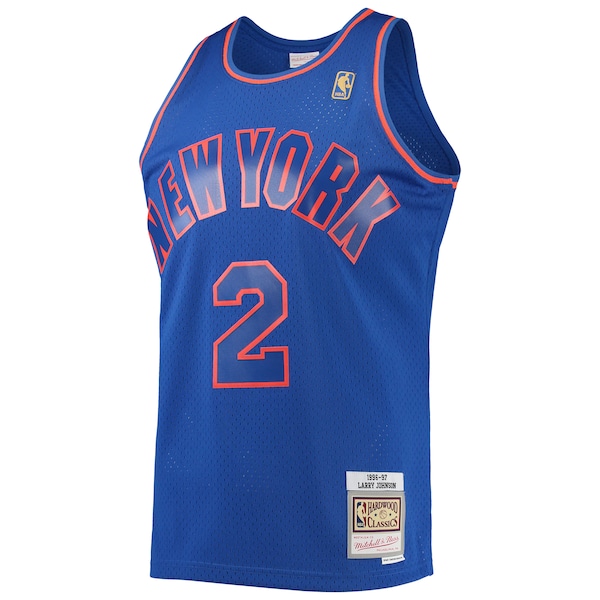 Larry Johnson New York Knicks 1996/97 Hardwood Classics Swingman Jersey - Blue