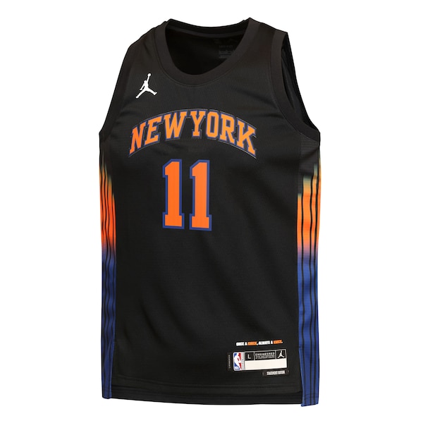 Jalen Brunson New York Knicks Jordan Brand Youth  Swingman Jersey - Statement Edition - Black
