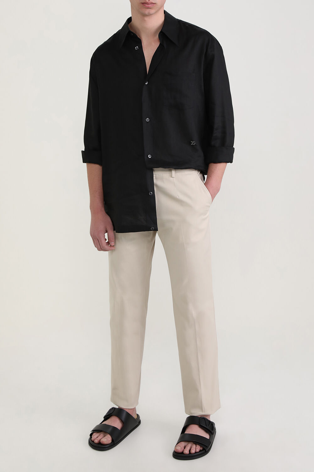 DOLCE & GABBANA מכנסי צ'ינו מחוייטים
