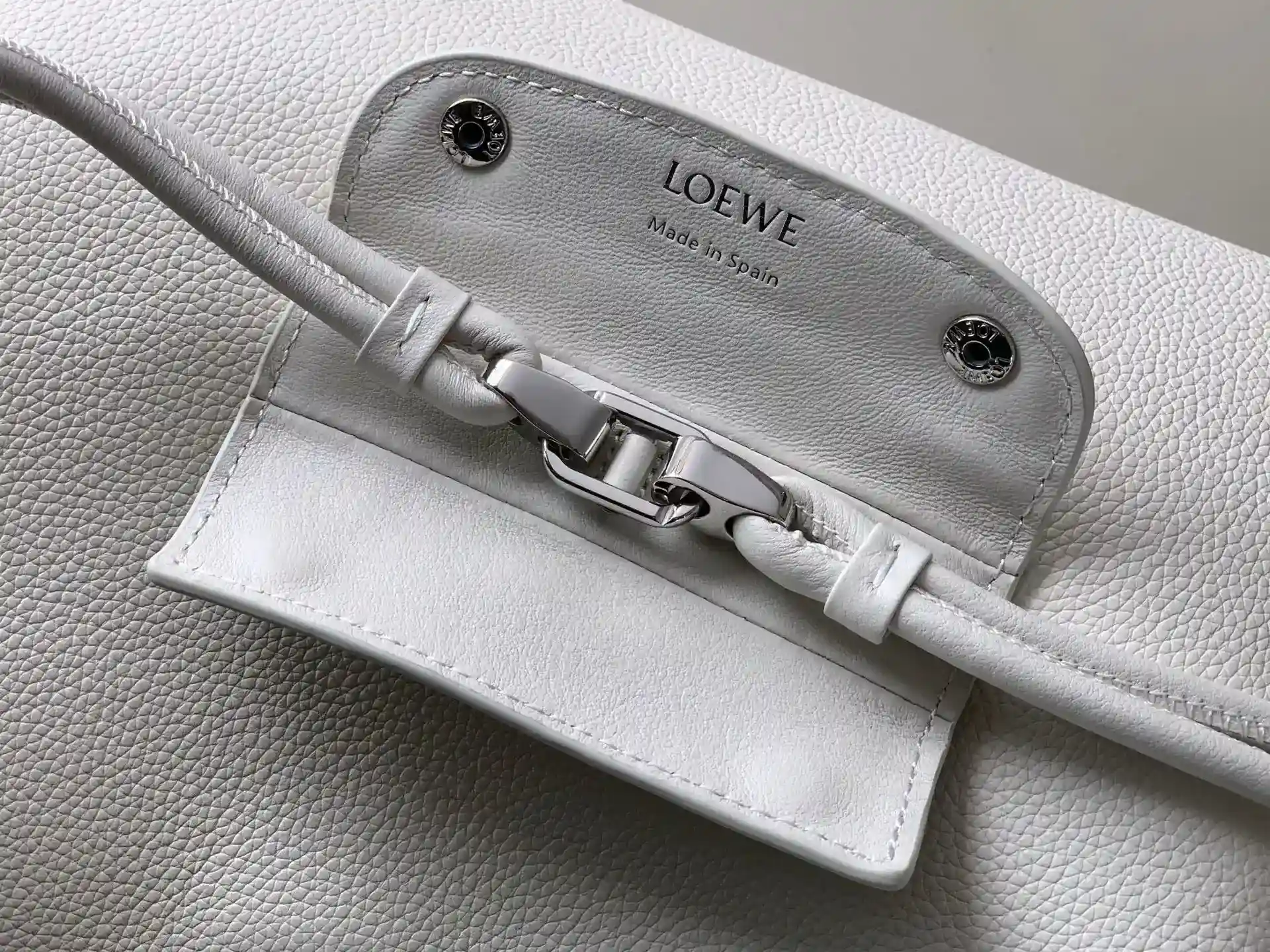 Loewe White Lambskin Top Handle Bag product photo from LabelPicks