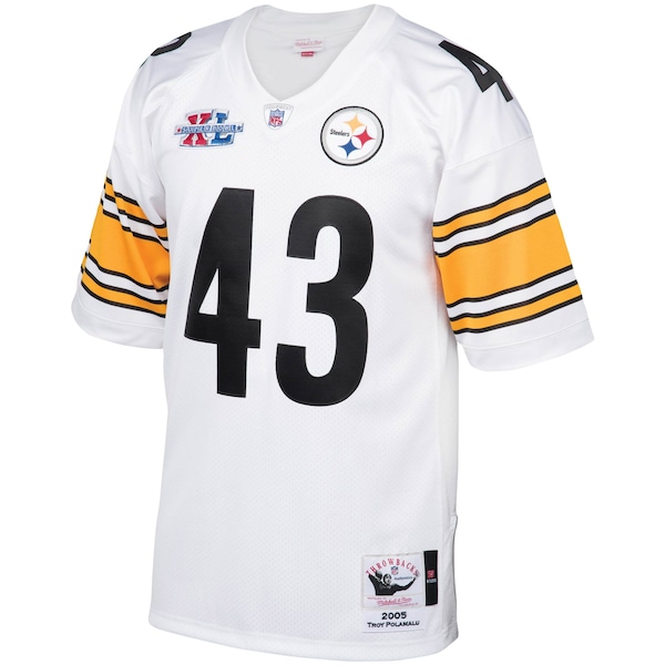 Troy Polamalu Pittsburgh Steelers 2005 Authentic Throwback Retired Player Jersey - White