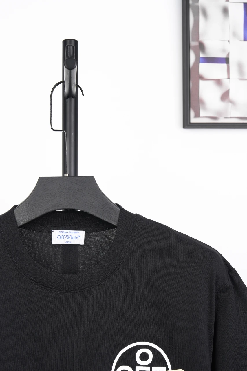 Off-White Black Yellow Tape Arrow T-Shirt product photo from LabelPicks