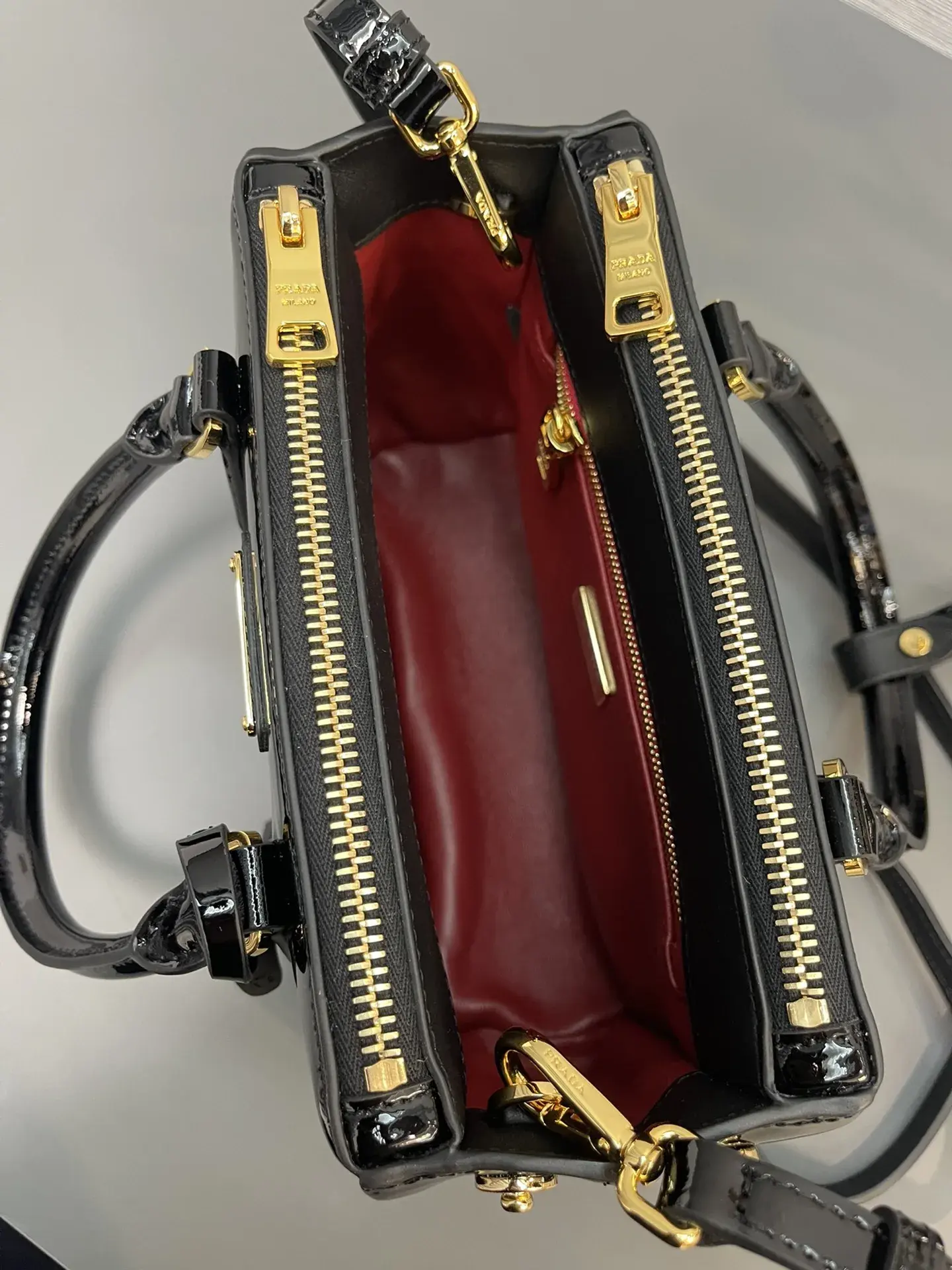 Prada Grained Leather Galleria Top Handle Bag product photo from LabelPicks