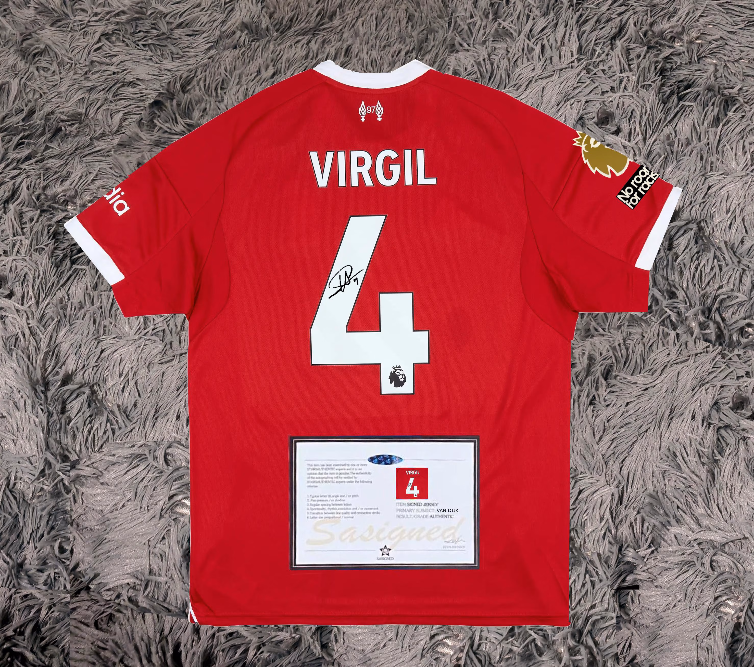 Virgil Van Dijk SIGNED Liverpool 25/26 Home Jersey/Shirt - COA - 2025