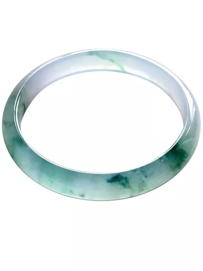 Ice kind of sun green yellow jade floating flower jade bracelet imperial concubine bracelet a natural jade bracelet female