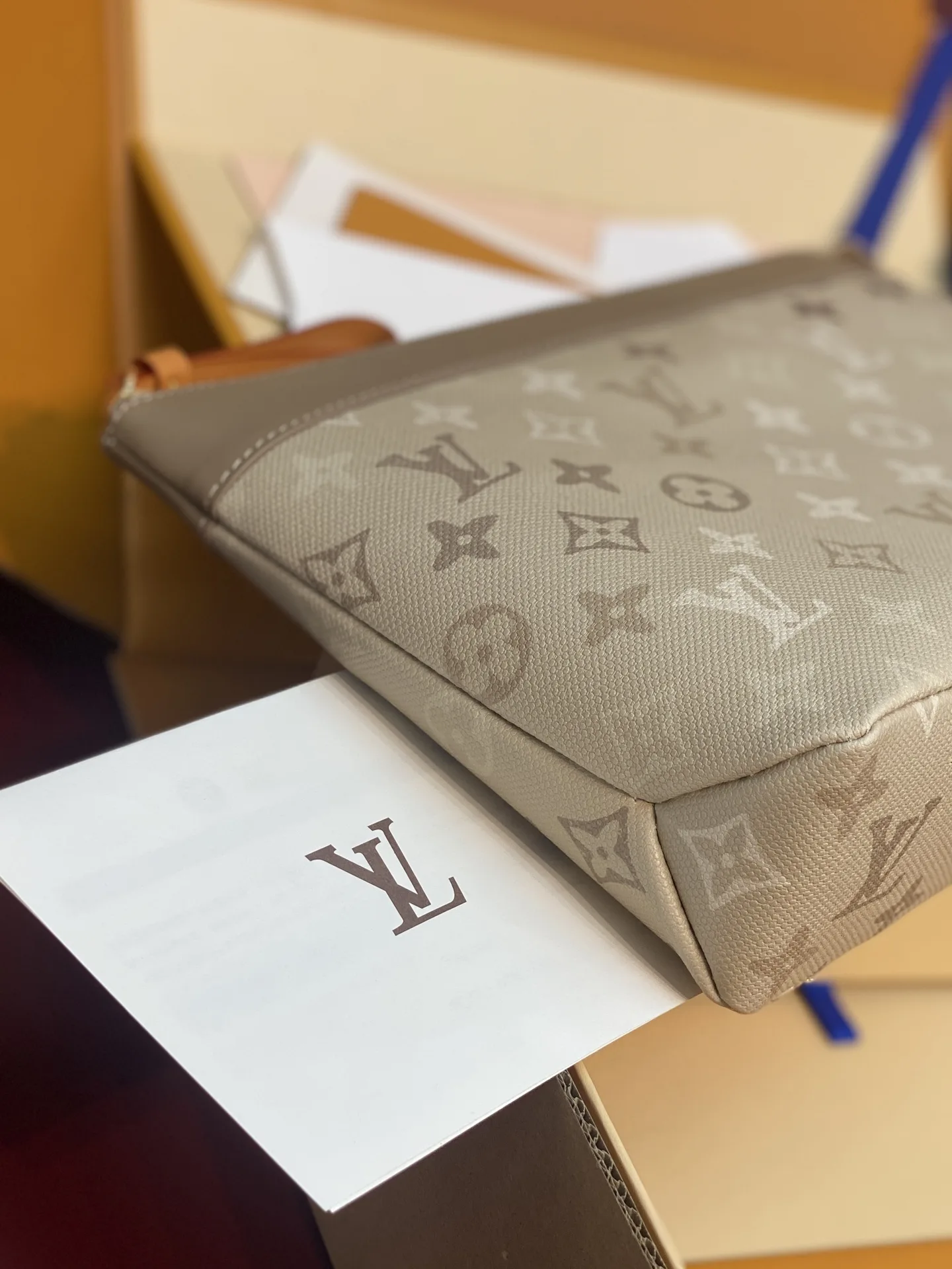 Louis Vuitton Red Pochette Canvas and Leather Clutch product photo from LabelPicks