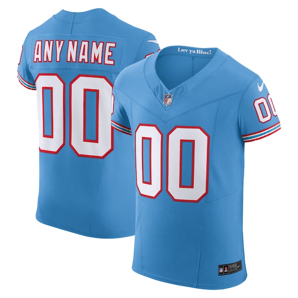 Tennessee Titans Nike Vapor F.U.S.E. Elite Custom Jersey - Light Blue