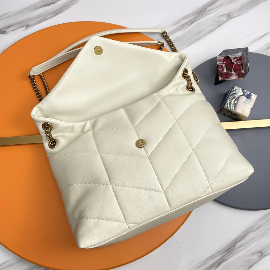 Saint Laurent Loulou White Quilted Leather Shoulder Bag product photo from LabelPicks