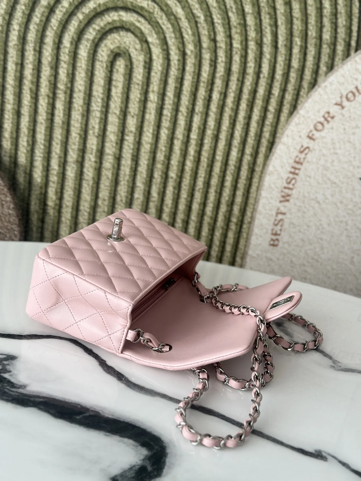 Chanel Pink Classic Flap Lambskin Shoulder Bag product photo from LabelPicks