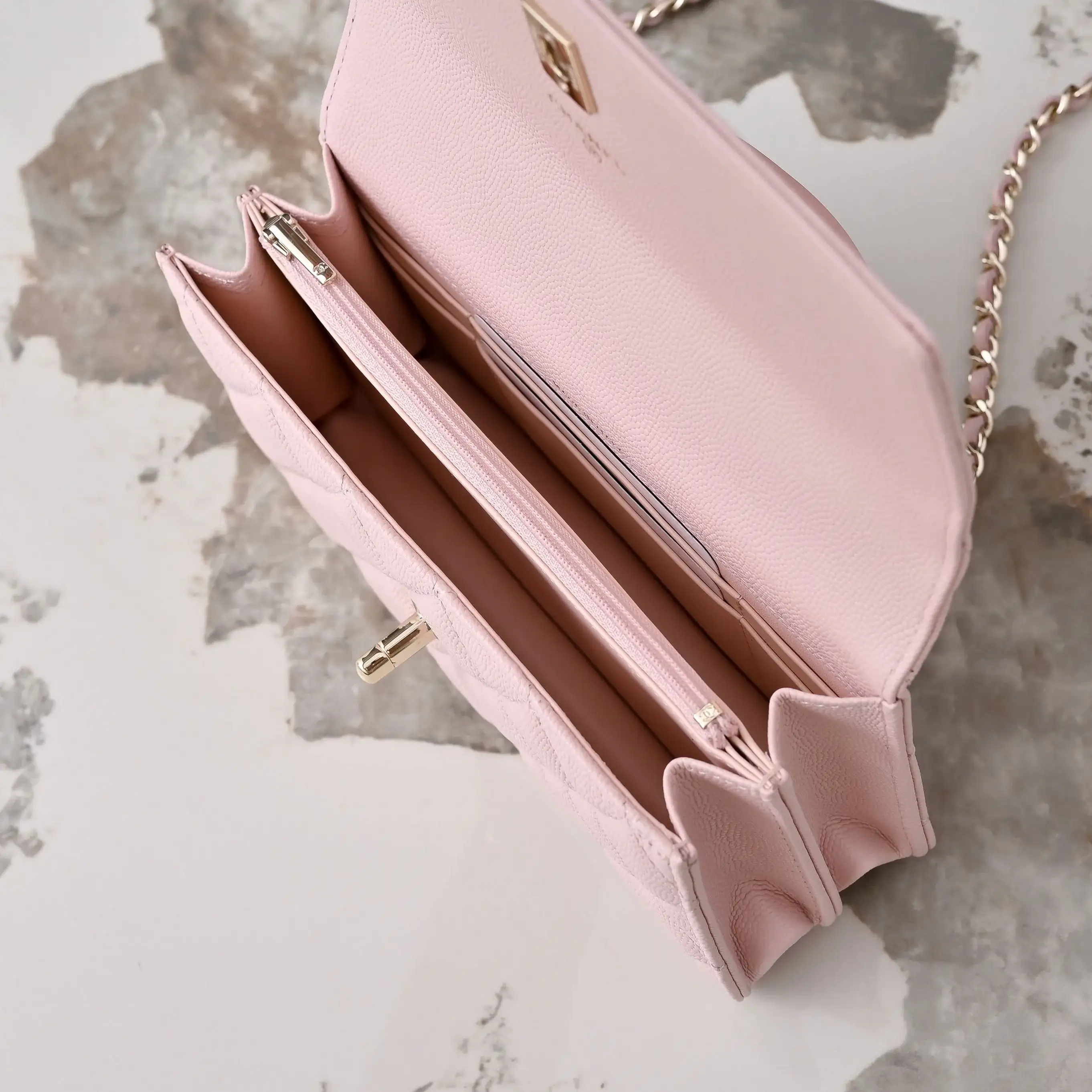 Chanel Gold Quilted Leather Shoulder Bag product photo from LabelPicks