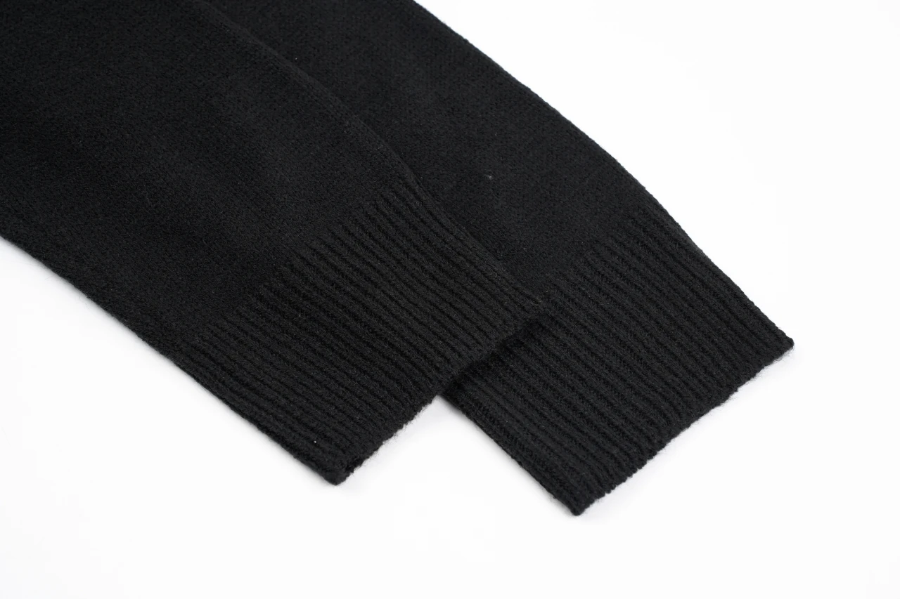 Ralph Lauren Black Pony Embroidered Plain Knit Half Zip Sweater product photo from LabelPicks