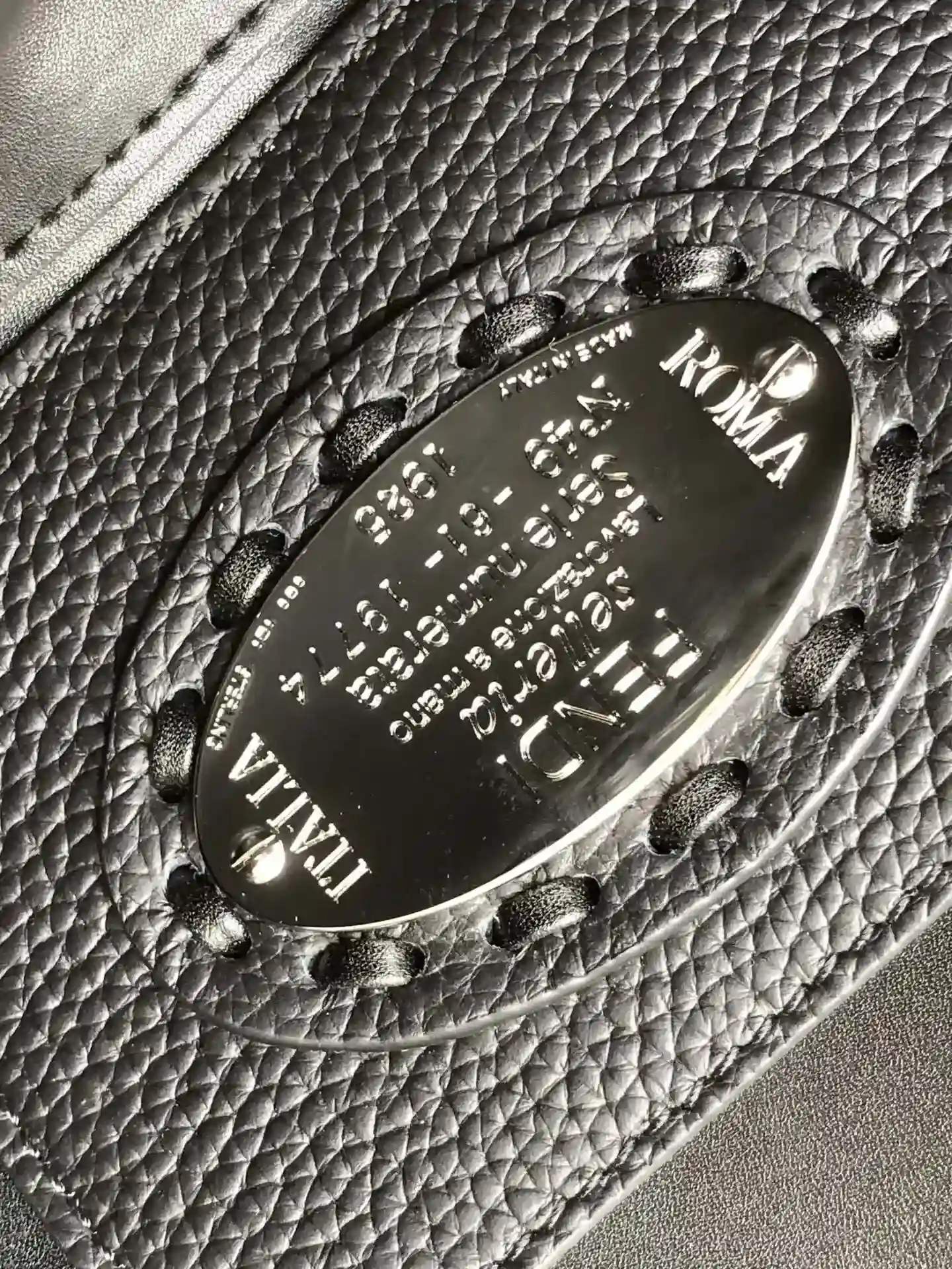 Fendi Baguette Black Grained Leather Shoulder Bag product photo from LabelPicks