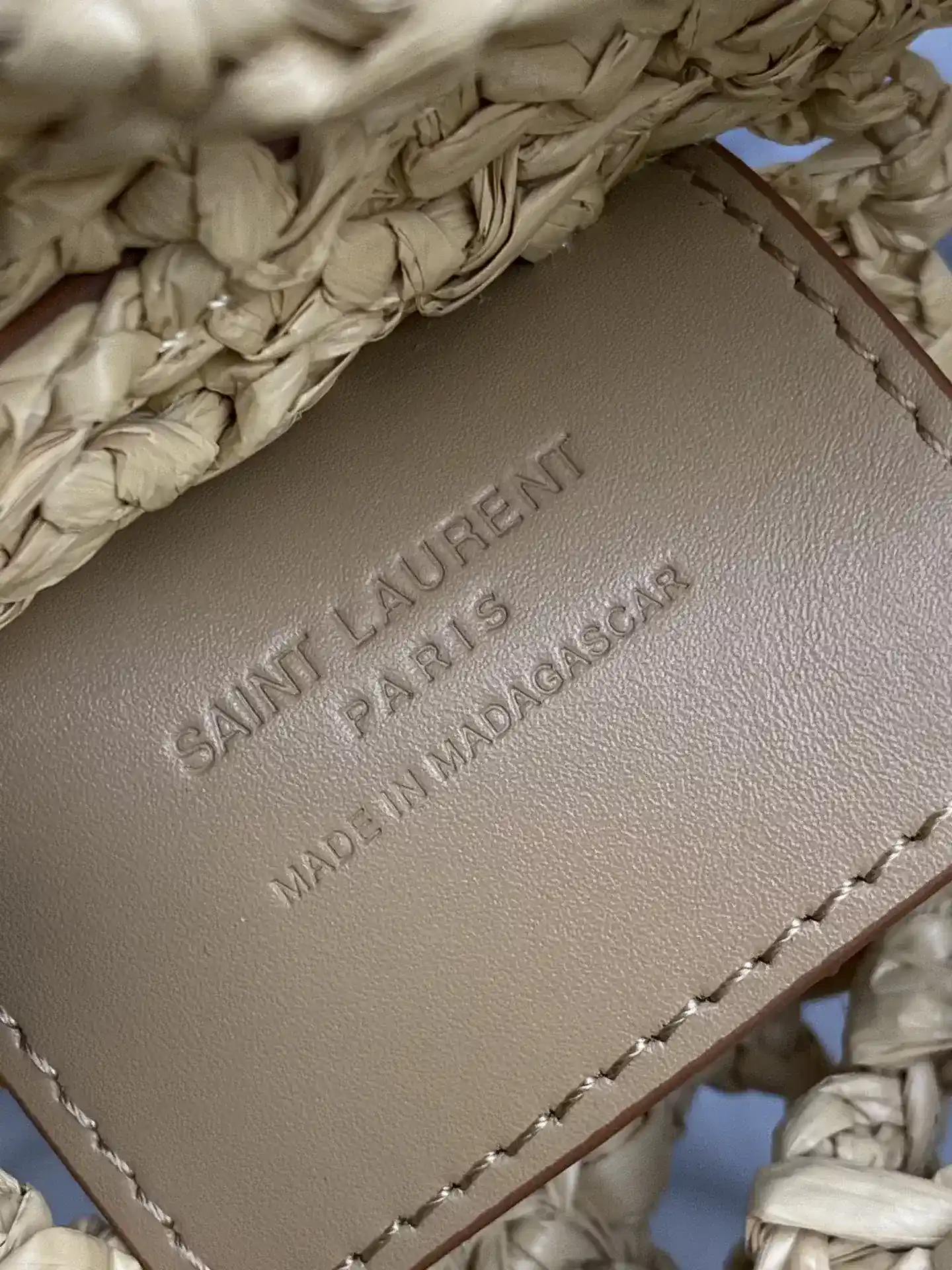 Saint Laurent Gold Straw Woven Hobo Bag product photo from LabelPicks