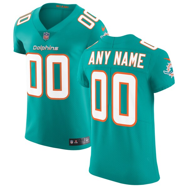 Miami Dolphins Nike Vapor Untouchable Elite Custom Jersey - Aqua