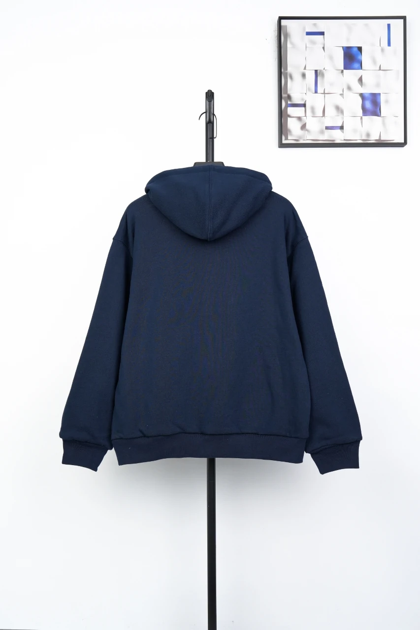 Supreme Navy Applique Letter Zip Hoodie Jacket product photo from LabelPicks