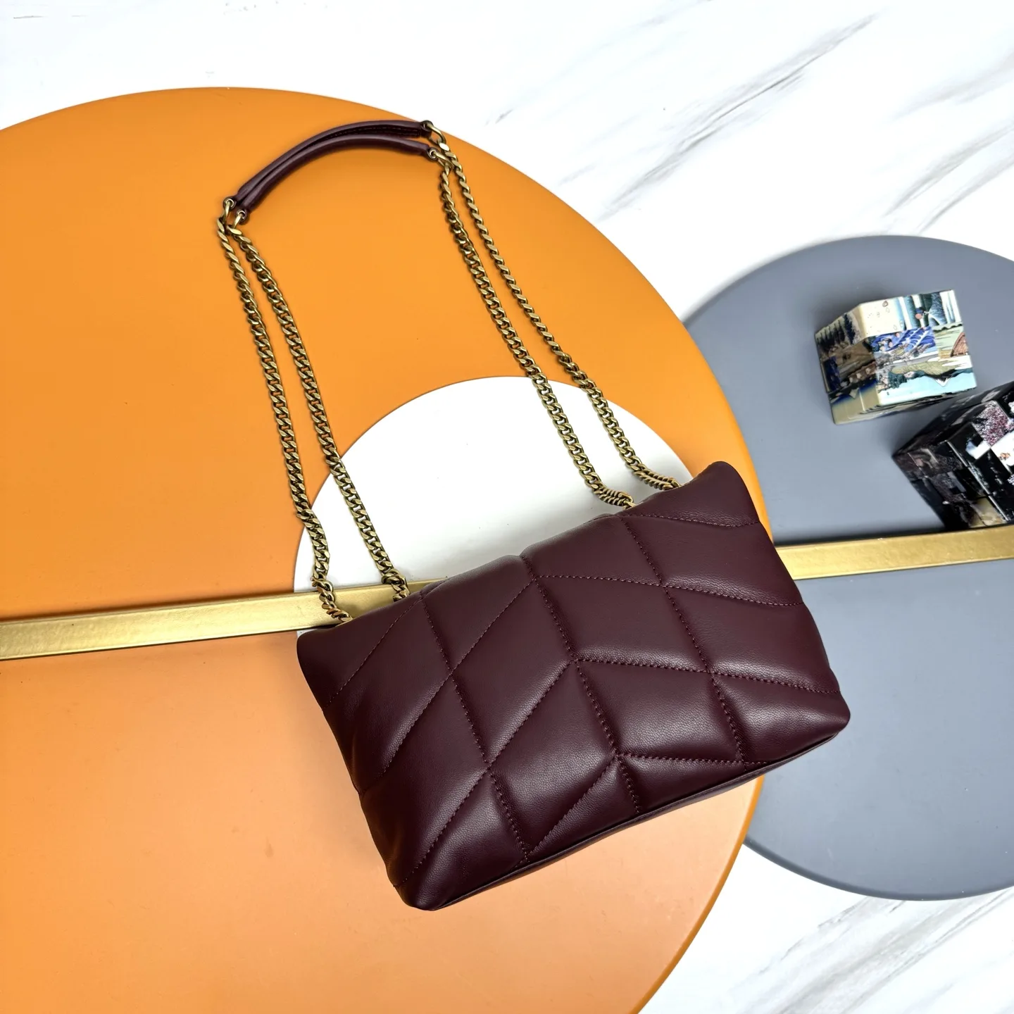 Saint Laurent Burgundy Loulou Quilted Leather Shoulder Bag product photo from LabelPicks