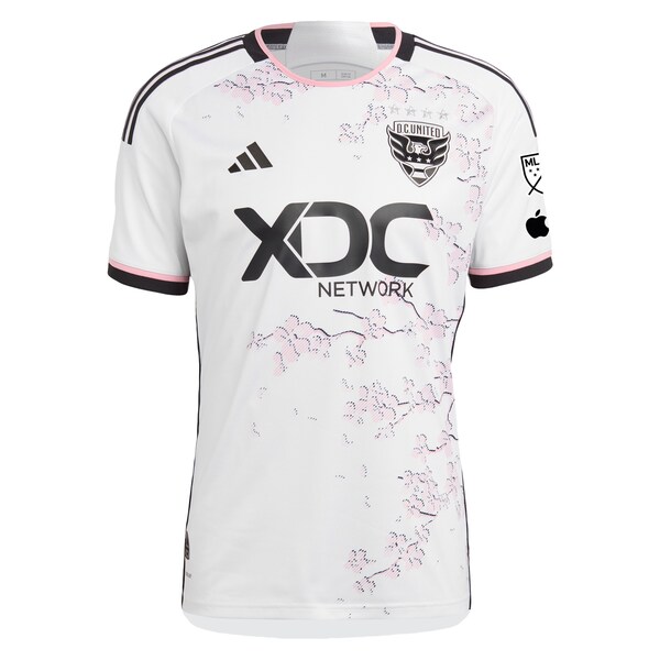 D.C. United adidas 2024 The Cherry Blossom Kit Authentic Custom Jersey - White