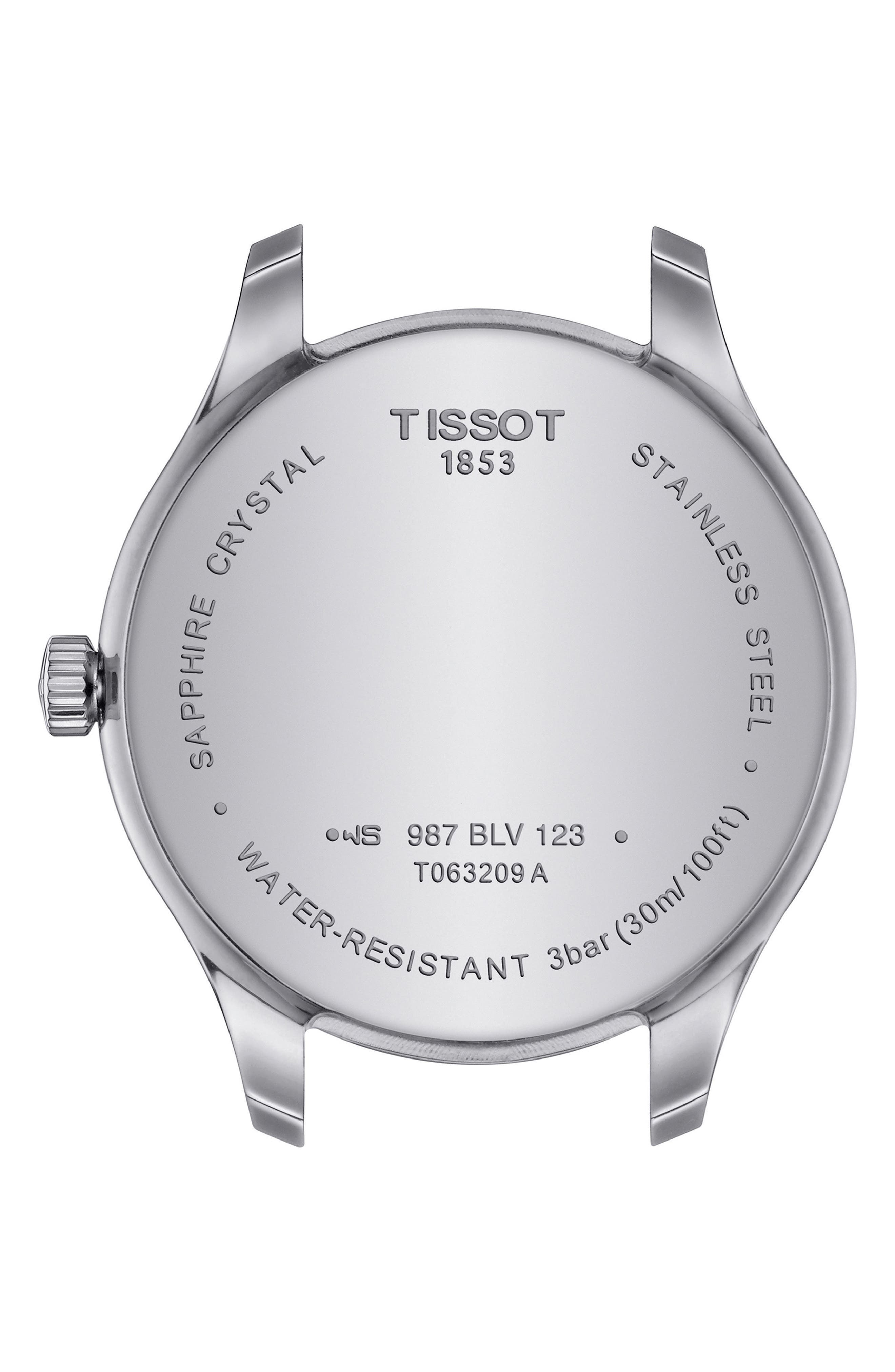 Tissot Tradition Swiss Quartz Croc Embossed Leather Strap Watch, 31mm