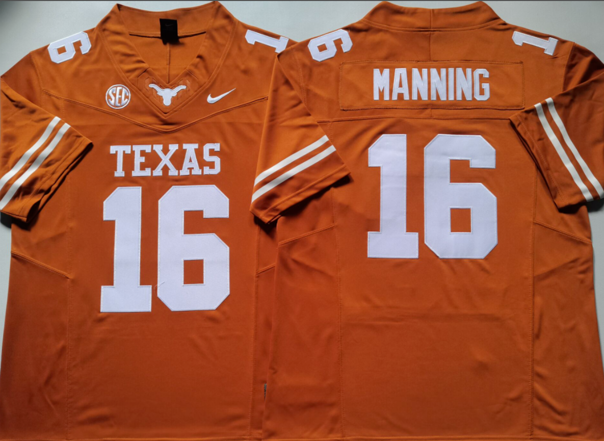 Arch Manning NCAA Texas Longhorns Nike Vapor Limited Jersey