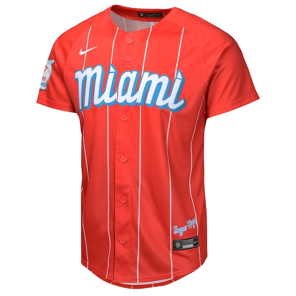 Jazz Chisholm Jr. Miami Marlins Nike Youth City Connect Limited Player Jersey - Red