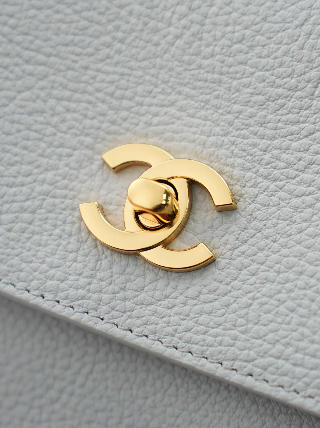 Chanel Brown Grained Leather Tote Bag product photo from LabelPicks