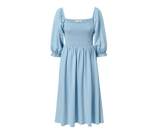 Jerseykleid mit Puffärmeln
