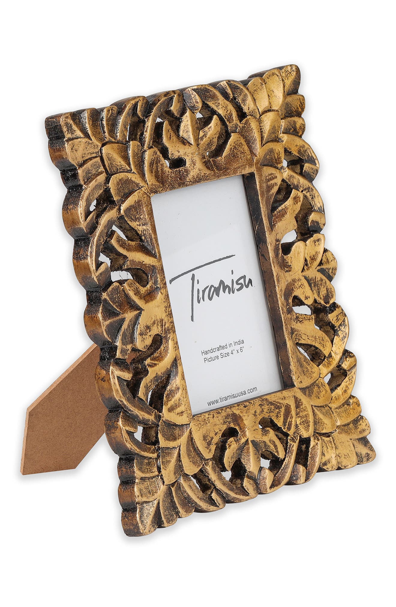 Tiramisu Artisanal Artistry Wood Carved Picture Frame