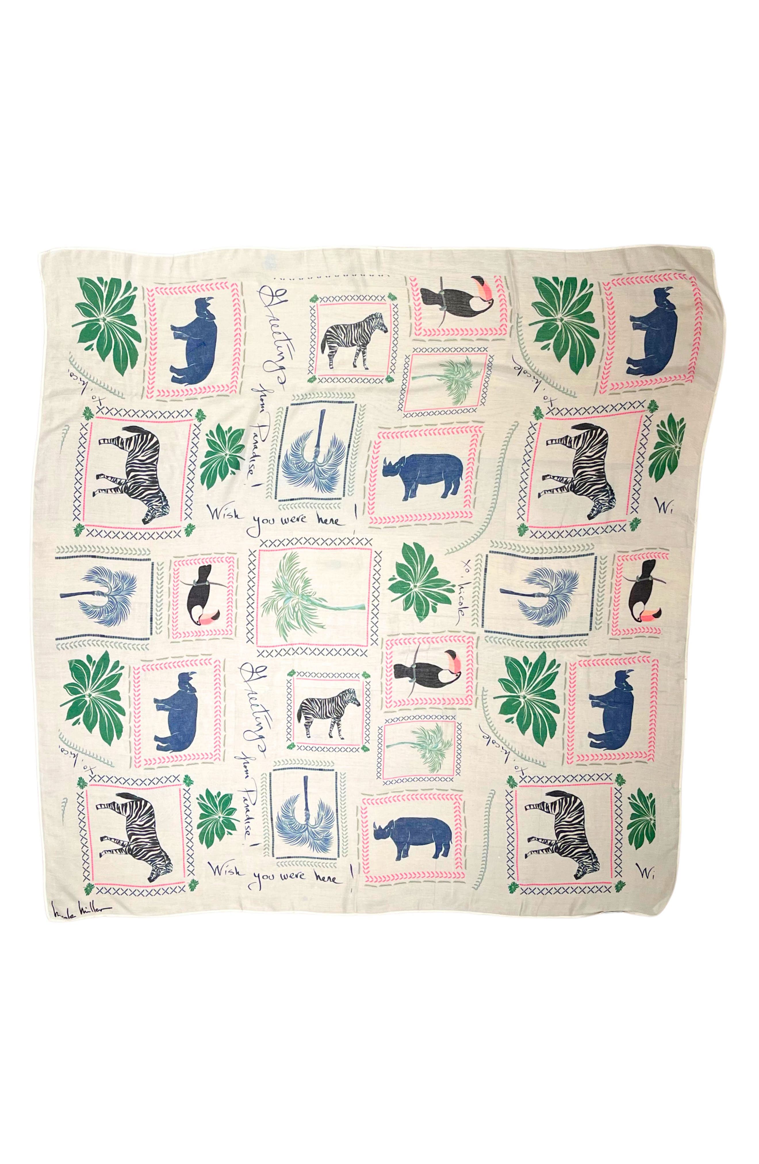 Nicole Miller Safari Print Sarong