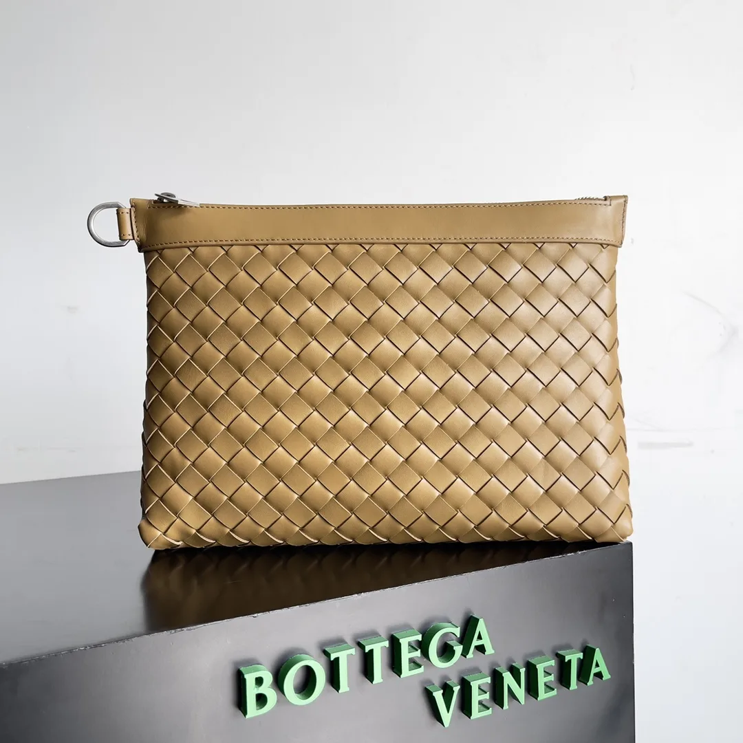 Bottega Veneta Intrecciato Woven Leather Clutch product photo from LabelPicks