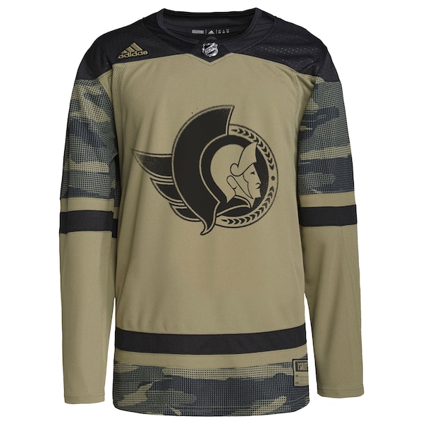 Ottawa Senators adidas Logo Military Appreciation Team Authentic Practice Jersey - Camo