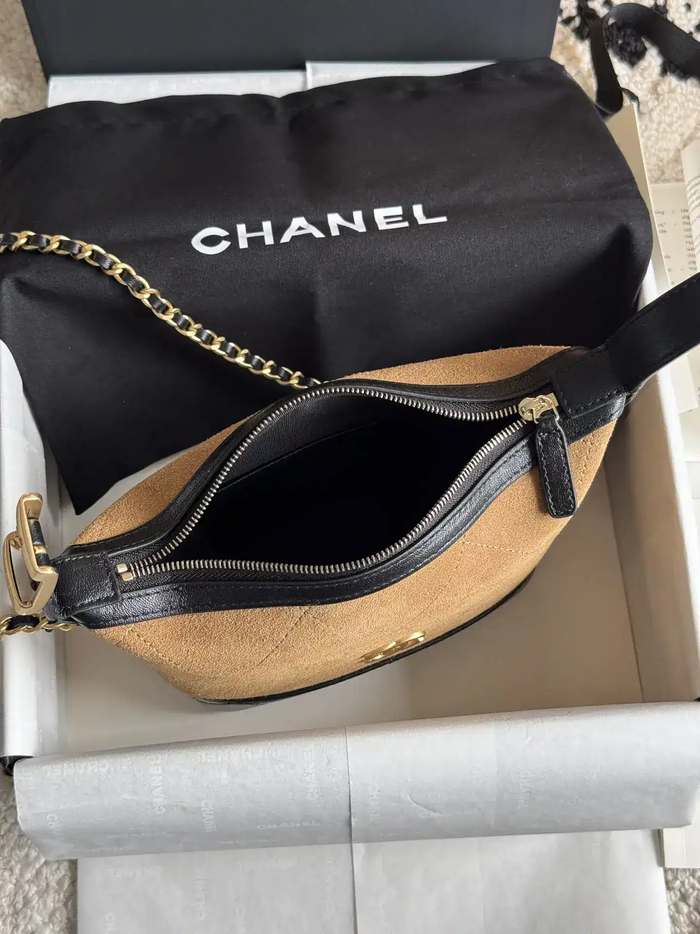 Chanel Suede Leather Top Handle Bag product photo from LabelPicks