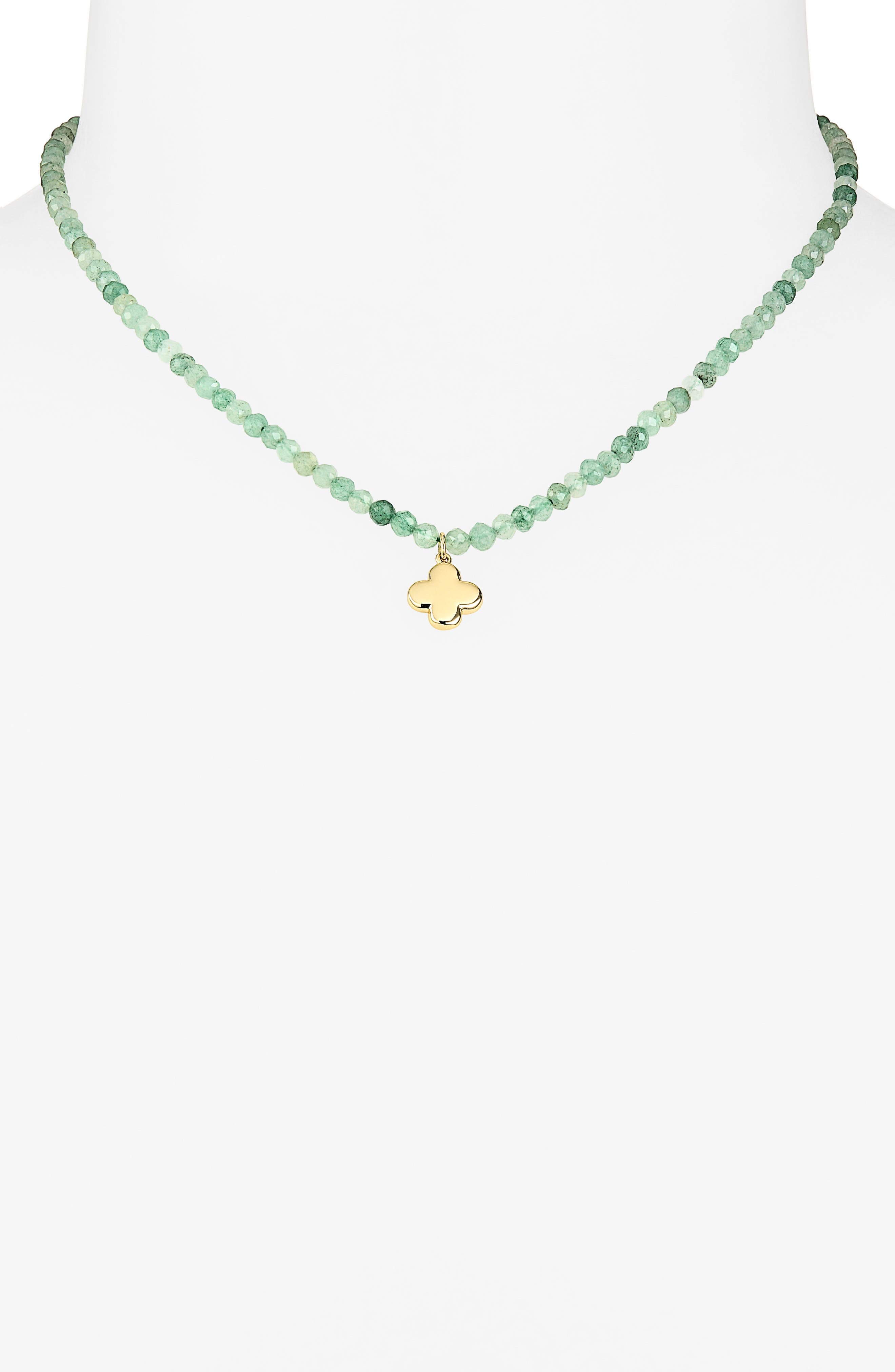 ARGENTO VIVO Clover Beaded Necklace