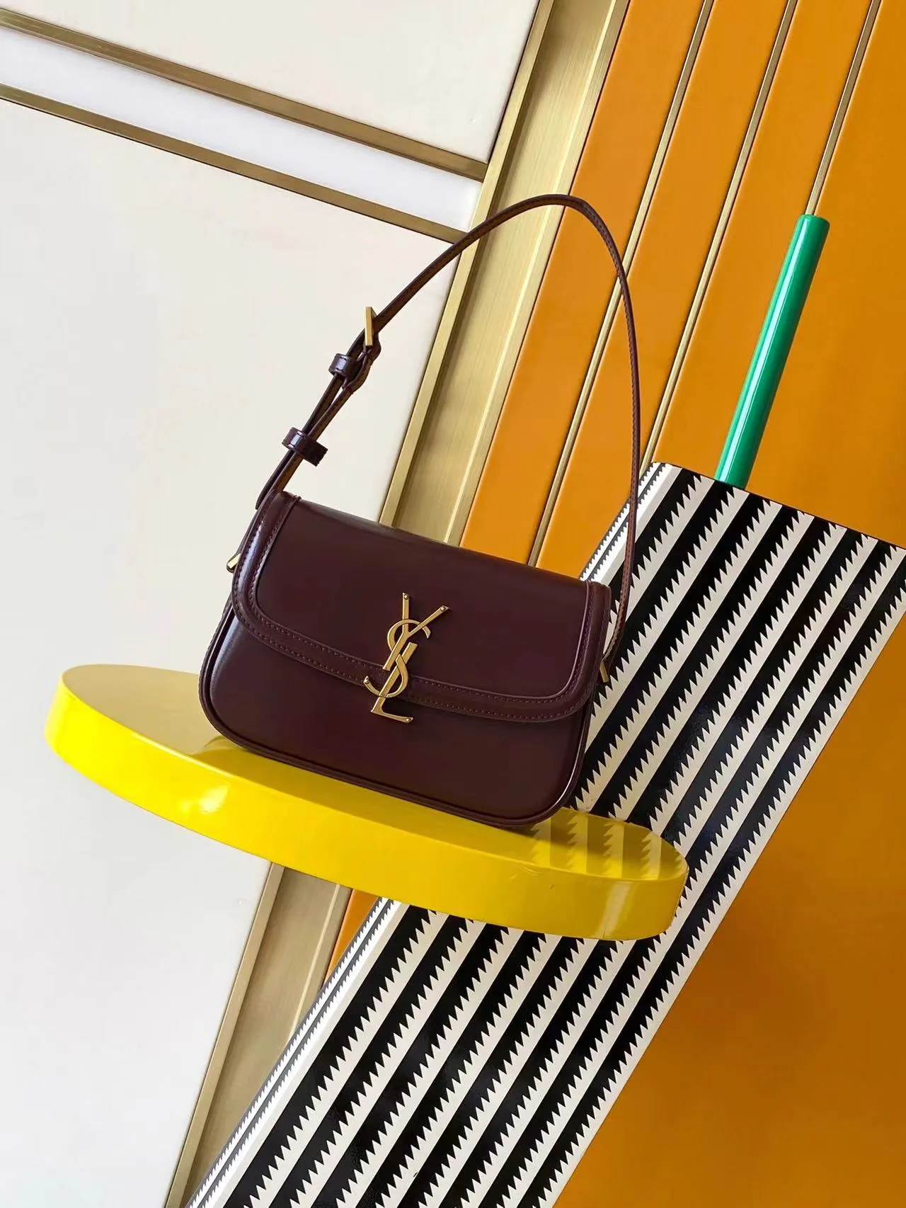 Saint Laurent Black Solferino Calfskin Shoulder Bag product photo from LabelPicks