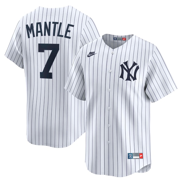 Mickey Mantle New York Yankees Nike Throwback Cooperstown Collection Limited Jersey - White