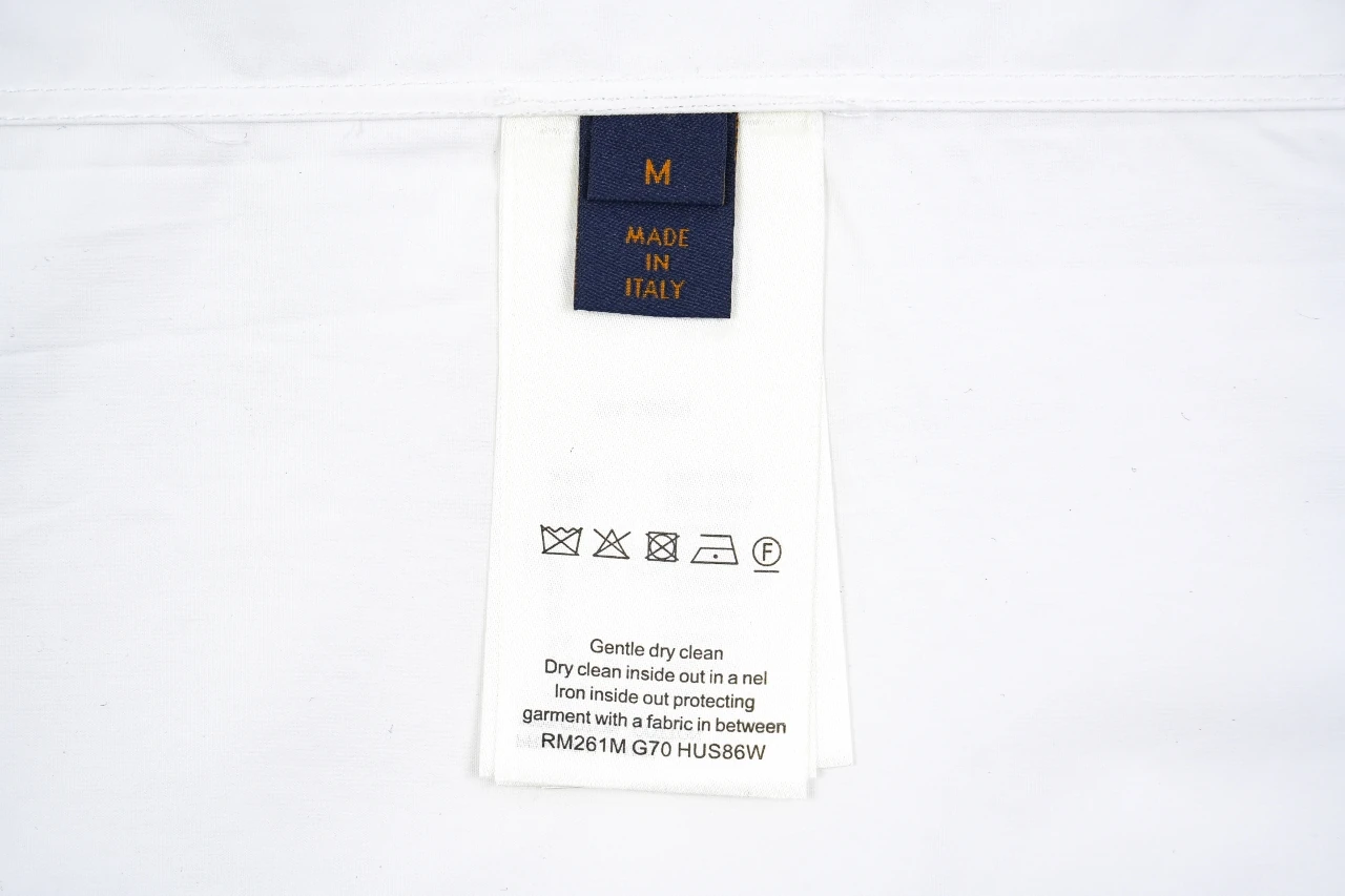 Louis Vuitton White 1854 Satin Embroidered Long Sleeve Shirt product photo from LabelPicks