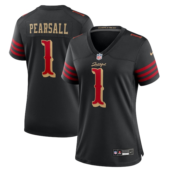 Ricky Pearsall San Francisco 49ers Nike Women's 2025 Rivalries Collection Game Jersey - Black
