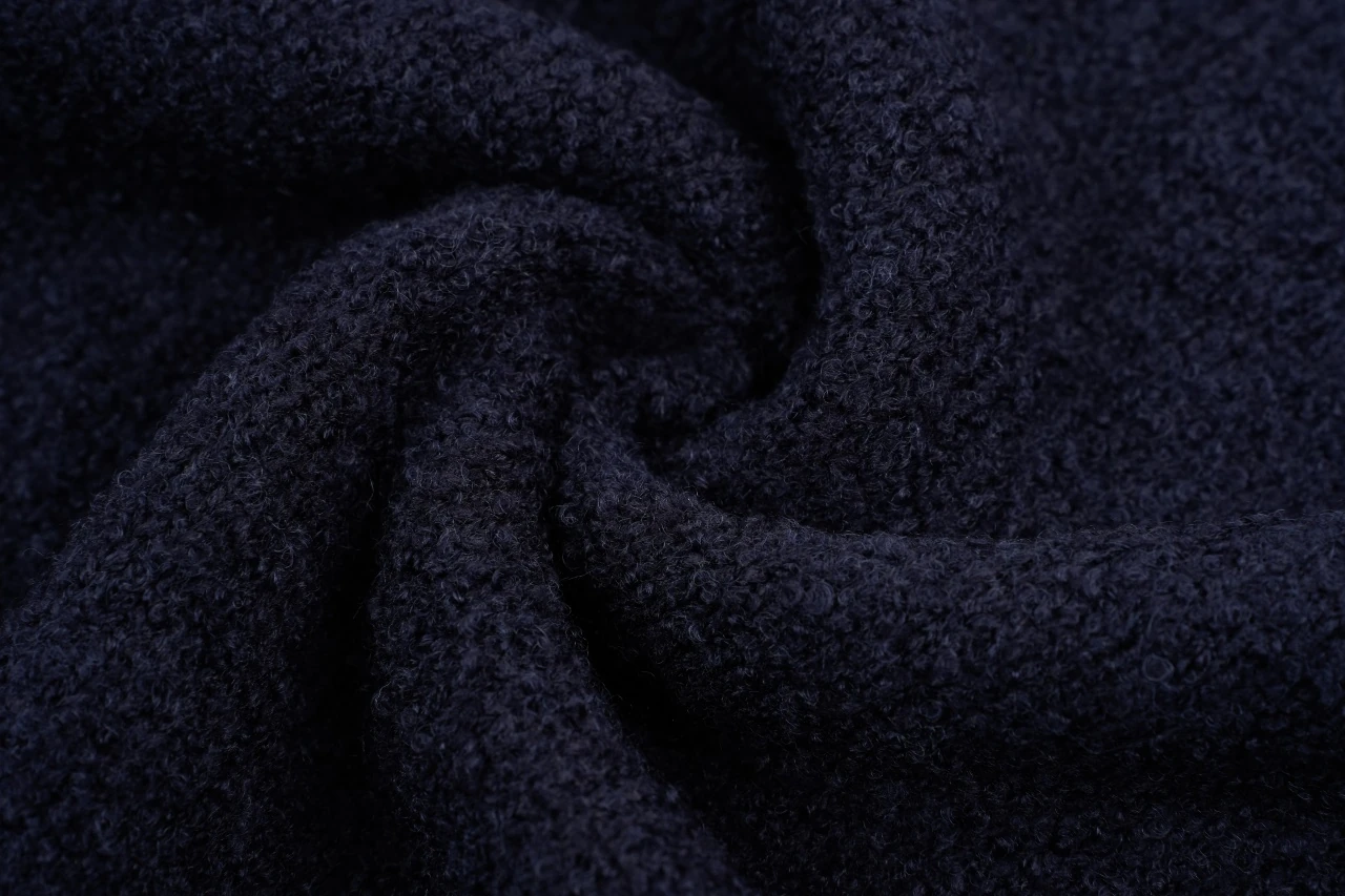 Miu Miu Navy Boucle Wool Crewneck Sweater product photo from LabelPicks
