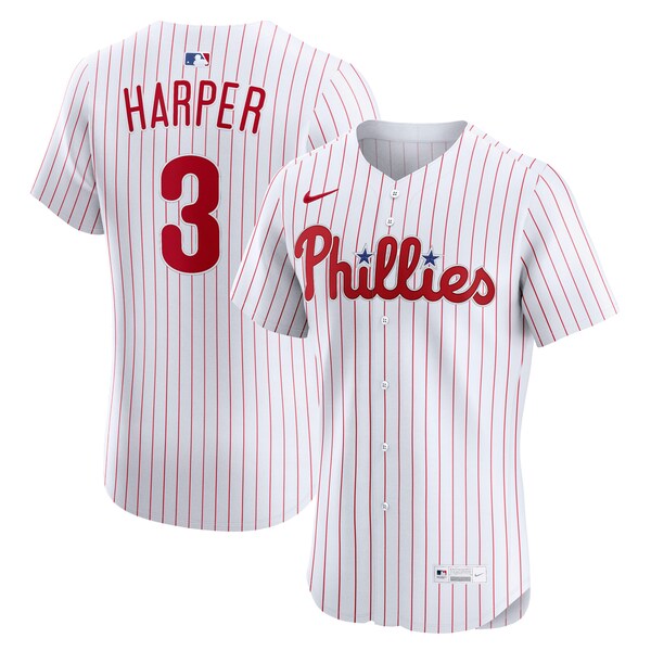 Bryce Harper Philadelphia Phillies Nike Home Elite Jersey - White