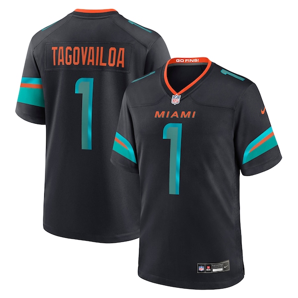 Tua Tagovailoa Miami Dolphins Nike 2025 Rivalries Collection Game Jersey - Pitch Blue