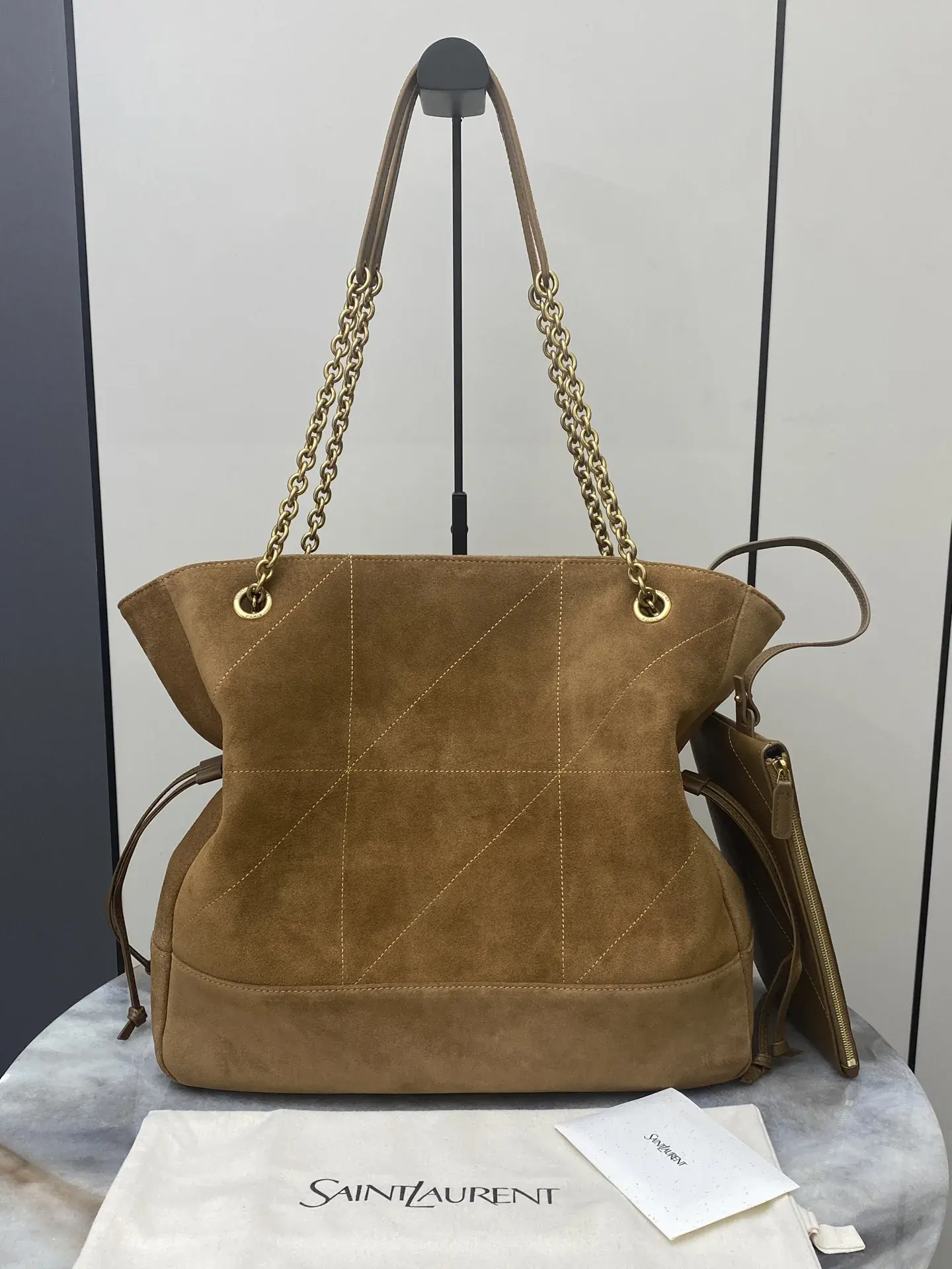 Saint Laurent Brown Jamie Bucket Bag product photo from LabelPicks