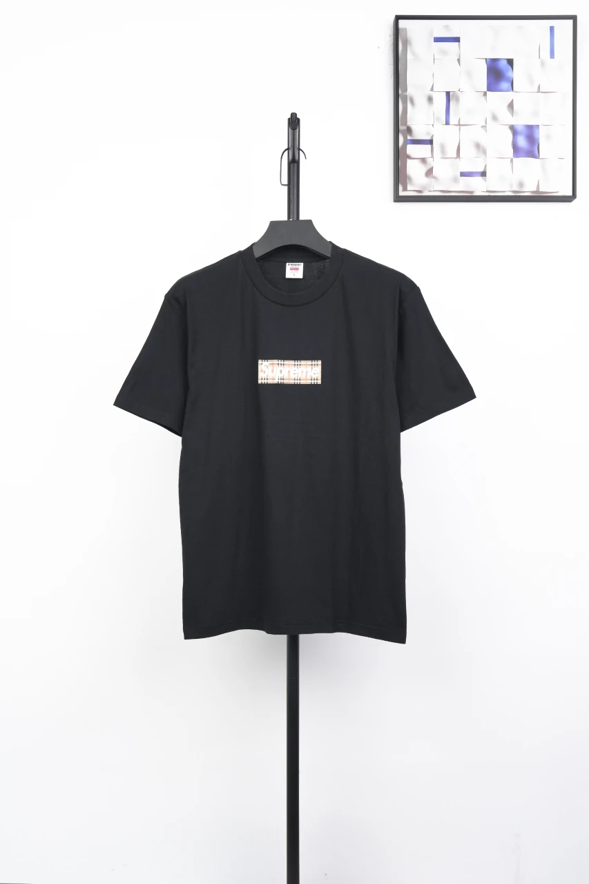 Supreme Black Check Box Logo T-Shirt product photo from LabelPicks