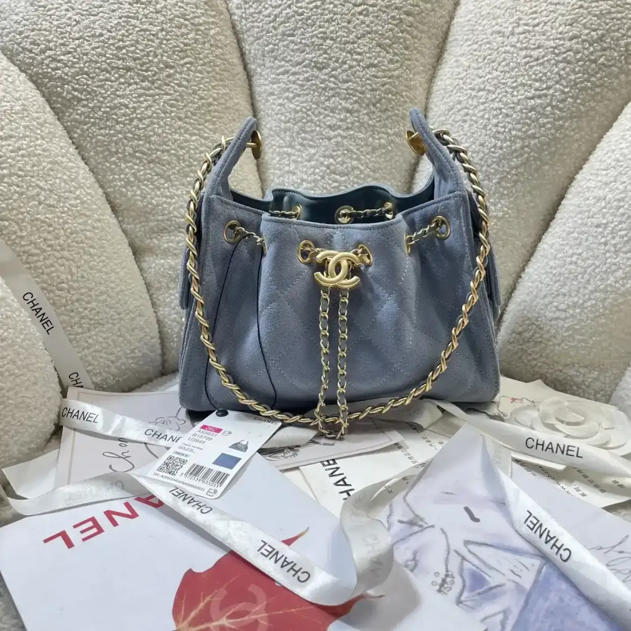 Chanel Gold Denim Hobo Bag product photo from LabelPicks